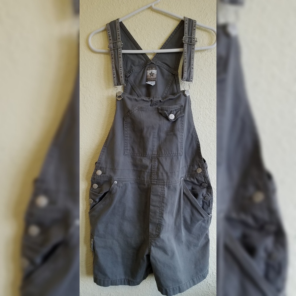 Army green vintage overalls